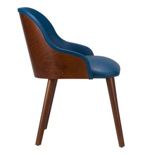 Onyx Dining Arm Chairs with Onset Veneer Back