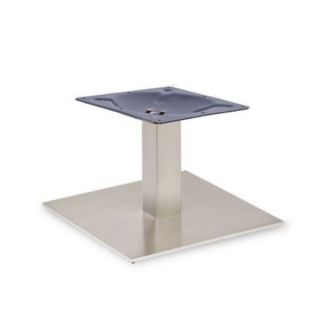 Profile Square Brushed Steel Large Coffee Table Pedestal - Robust & Elegant