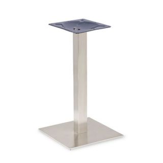 Profile Brushed Steel Counter Height Table Bases - Small Square