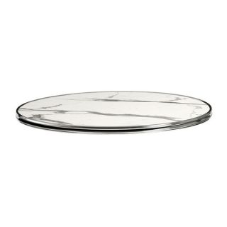 Parisian - Dark Marble - Gold Metal Rim - 600mm dia