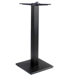 Flat Profile Square Mid Height Counter Table Bases in Black Steel - Robust & Elegant