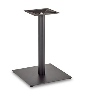 Flat Profile Large Square Dining Table Bases in Black Steel