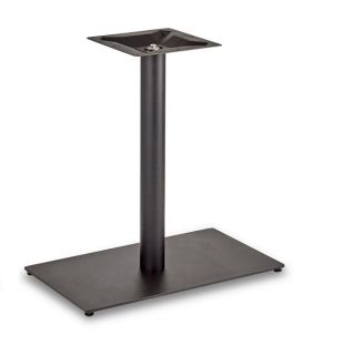 Flat Profile Rectangle Black Steel Dining Table Bases - Robust & Elegant