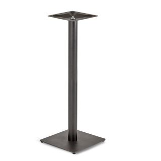 Flat Profile Square Poseur Bar Table Bases in Black Steel - Robust & Elegant