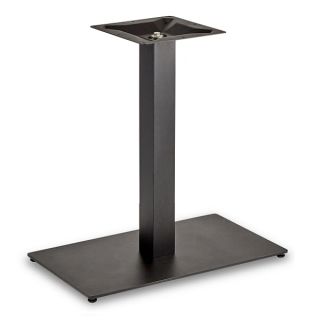 Flat Profile Rectangular Dining Table Bases in Black Steel - Robust & Elegant