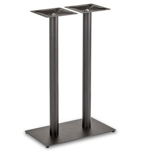 Profile Twin Rectangular Bar Table Bases - Rnd Columns