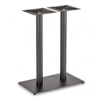 Flat Profile Kitchen Counter Table Bases in Black Steel