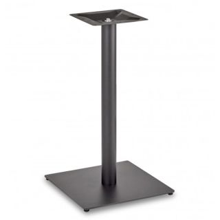 Profile Brushed Steel Counter Height Table Bases - Small Square