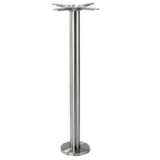 Profile Floor Fixed / Bolt Down Bar Table Bases in Brushed Steel - Robust & Elegant