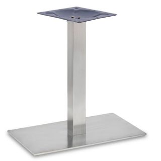 Profile Brushed Steel Rectangular Bar Table Base - 344402BH