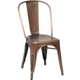 Relish Industrial Style Metal Chairs - Copper, Gunmetal or Grey
