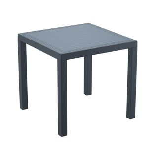 Ridge Outdoor Dining Tables Square - Dark Grey