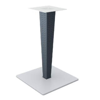Paris 4 Leg Bar Height Square Table Frame