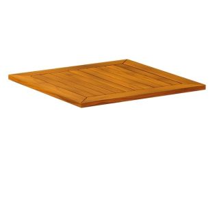 Robinia Slatted Outdoor Wood Top - Square