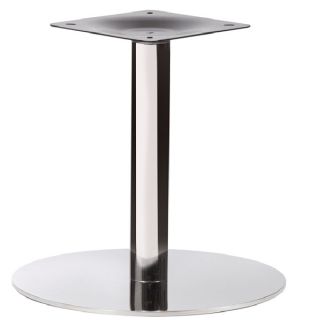 Awill Polished Steel Swivel Chair Base - Round - See Heights