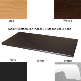 Topalit Rectangle Easy Clean & Hygienic Outdoor Table Tops - See Sizes
