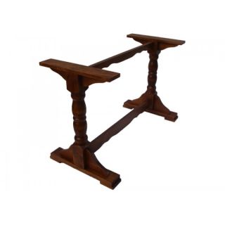 Trafalgar Twin Pedestal Timber Table Legs | Custom Stained