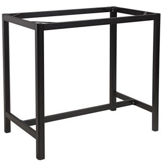 TROY ALUMINIUM SQUARE POSEUR TABLE BASE - 2 SEATER - ZA.7134TB