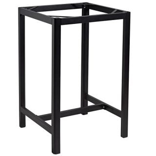 TROY ALUMINIUM SQUARE POSEUR TABLE BASE - 2 SEATER - ZA.7133TB