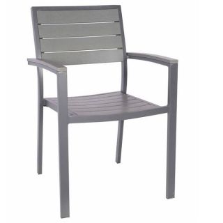 Villa Outdoor Chairs with Arms - Grey