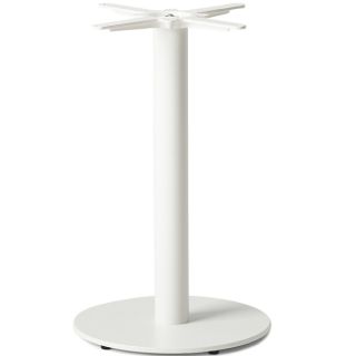 Breva Medium Round Dining Table Bases - White