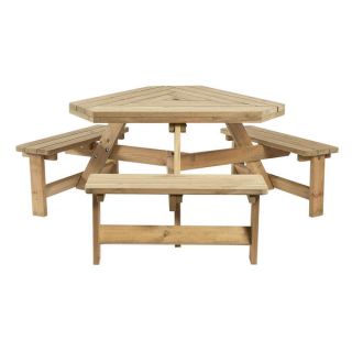 Winer Triangle Outdoor Pub 6 Seater Picnic Bench