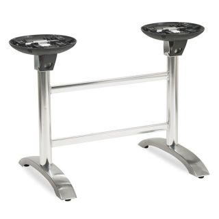 Zebie Fliptop Twin Table Bases - Aluminium
